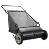 Push Lawn Sweeper, 26-inch Leaf & Grass Collector, Strong Rubber Wheels & Heavy Duty Thickened Steel, Durable to Use with Large Capacity 7 cu. ft.