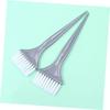 10 Pcs Hair Dye Brush Set for Salon and Home, Durable Nylon with Silver Handles