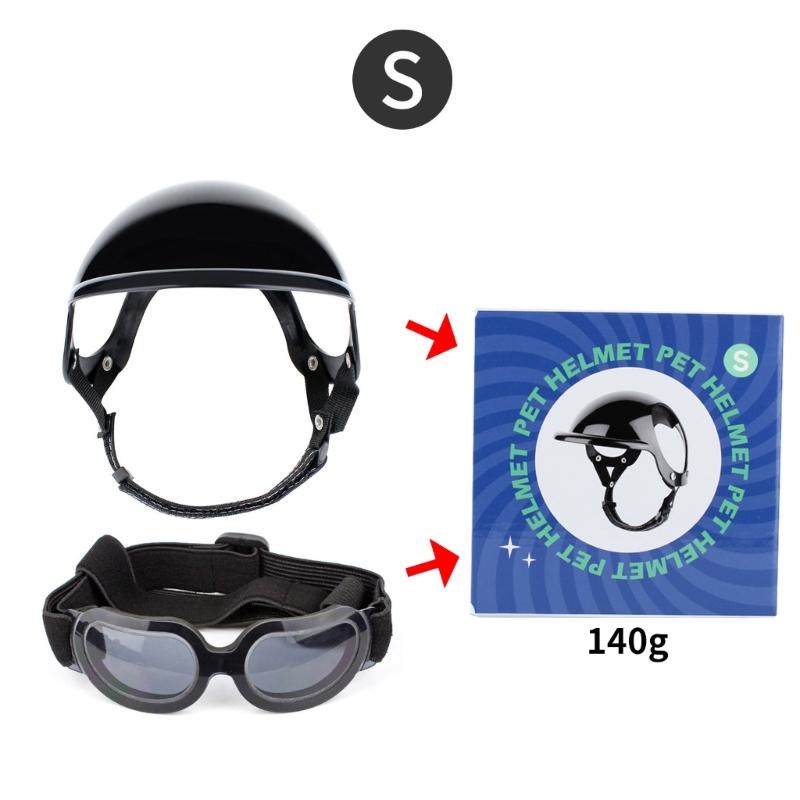 Dog Goggles Adjustable Pet Helmets Puppy Helmets Motorcycle Dog Sunglasses Dog Hat Dog Hat Safetys Helmets