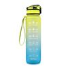 1L Water Bottle With Bounce Cover Time Scale Reminder Frosted Leakproof Cup For