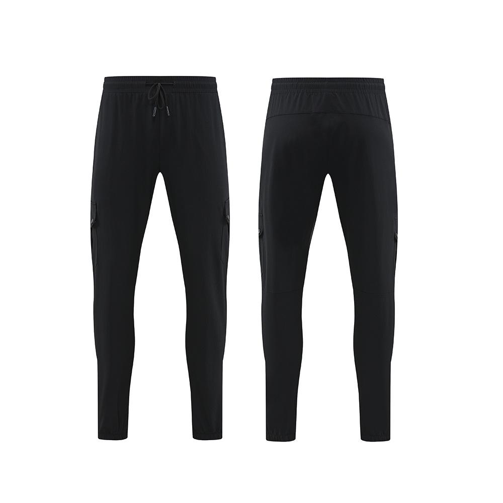 Men's Summer Quick-Dry Elastic Sports Pants, Loose Fit, Four-Way Stretch, Cuffed Ankle, Casual Fitness Wear