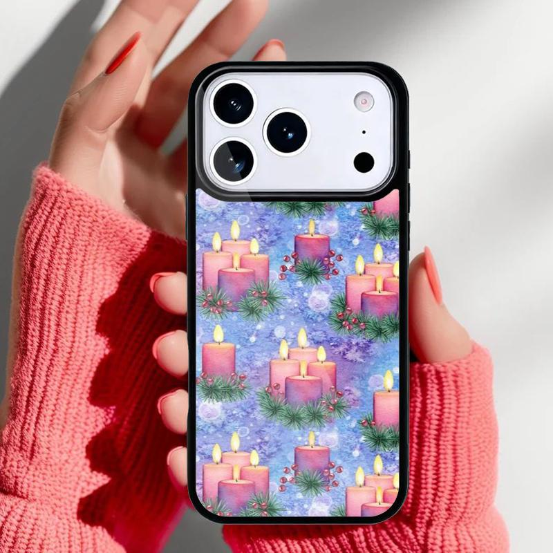 Candle Light Romantic Peace Phone Case for iPhone 17 16 15 14 13 Pro Max Back Cover for 12 11 Pro Coque