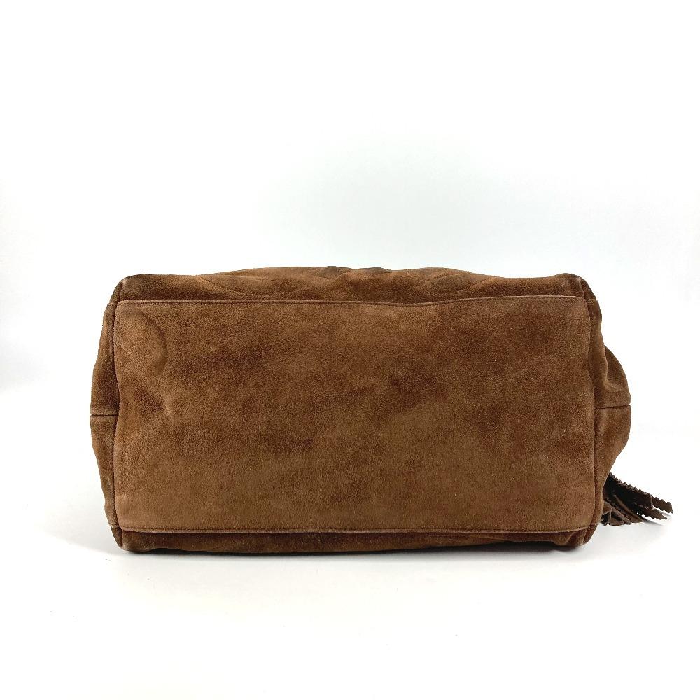 CHANEL vintage CC Mark Triple Coco Cocoball Fringe Tassel Shoulder bag Tote Bag