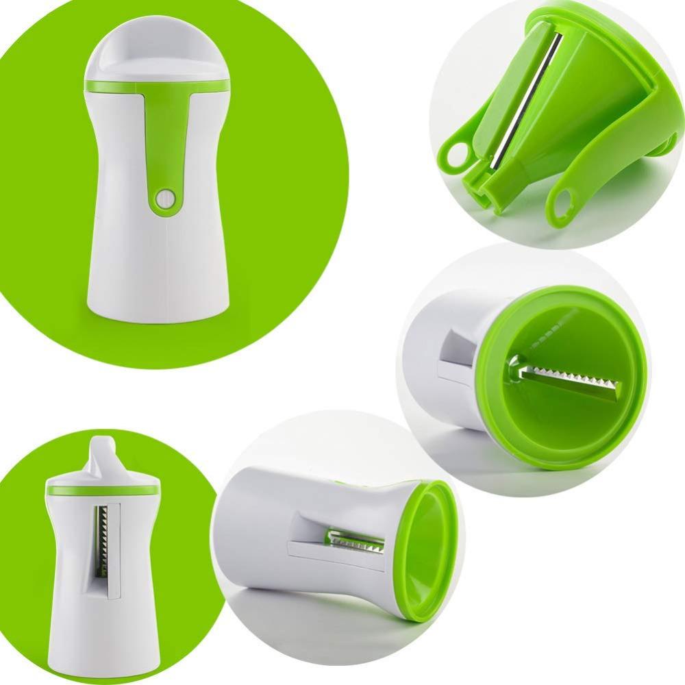 Affettatrice a spirale portatile per verdure Pelapatate portatile Affettatrice a spirale in acciaio inossidabile per utensili da cucina per patate
