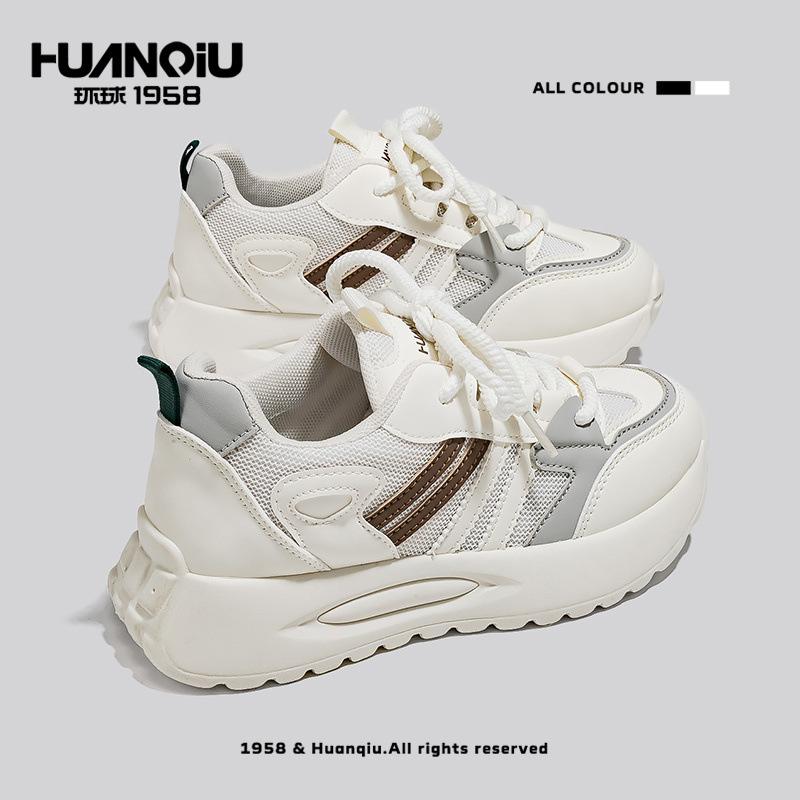 Global Genuine 22 Summer New Mesh Breathable Sports Shoes Thick Sole Shock Absorption Comfortable Forrest Gump Shoes