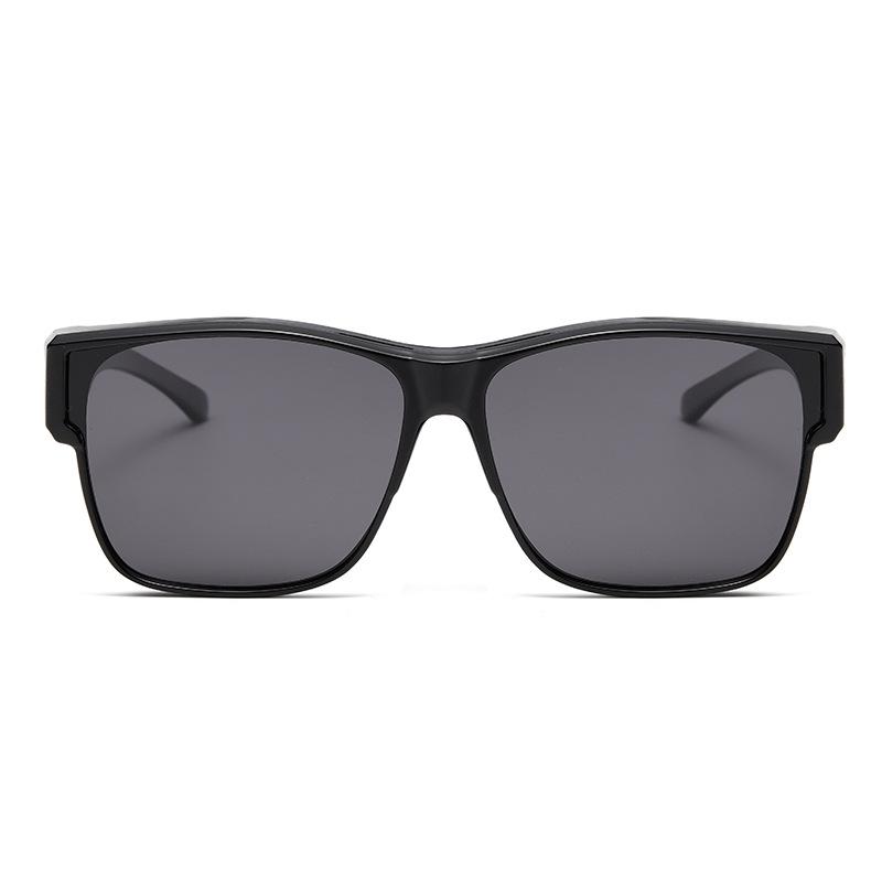 Tide Sunglasses Men'S Driving Mountain Myopia Set Of Glasses Women'S Sunglasses Advanced Sense One Mirror Dual-Purpose Large Frame