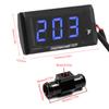 Motorcycle Digital Water Temperature Gauge   Thin   12V LCD With 18mm Sensor Adapter for Most Motorbikes