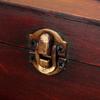 Vintage Wooden Storage Box Treasure Jewelry Container Organizer Retro Pirate Jewelry Trinket Display Case Box Desk Decoration