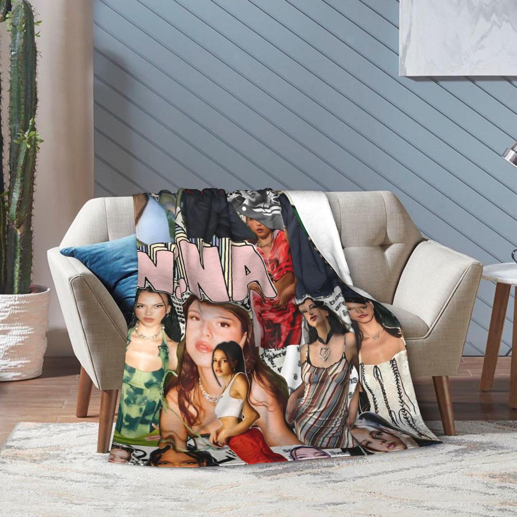 Nina Chuba Sänger Accessoires Decke Gemütlich Weich Überwurfdecken für Wohnzimmer 50x60 Zoll Mehrere Größen Tagesdecke