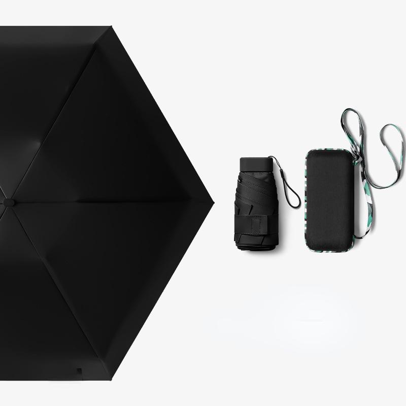 Portable Umbrella Sun Rain Women Lightweight Folding Sun Umbrella Mini Umbrella Small Size Easily Store Parasol