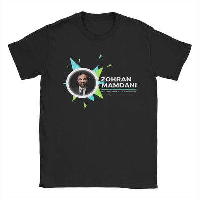 Zohran Mamdani Cotton T-Shirt For Men Summer  Y2K Basic T Shirts Comfortable Hippie Tee Shirt Oversize Casual Tops