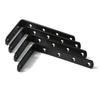 125x75 Black L-Shaped Angle Bracket for Wall Mounting, 90° Right Angle Iron Brace, Cargo Support Fastener