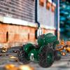 Green Tractor Home Decor Collectible Vehicle Figurine Saving Piggy Money Bank for Office Desk Bookshelf Indoor Ornament