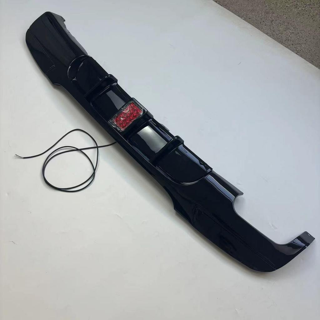 BMW 3 Series E90 Rear Diffuser with Lights, Single Side Double Outlet, Original Replacement Modified Body Kit.