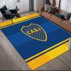 Club Atletico Boca Juniors Flannel Pattern Square Carpet,Area Rug,Carpet Rug for Living Room Bedroom Sofa Playroom Decor,Non-slip Floor Mat