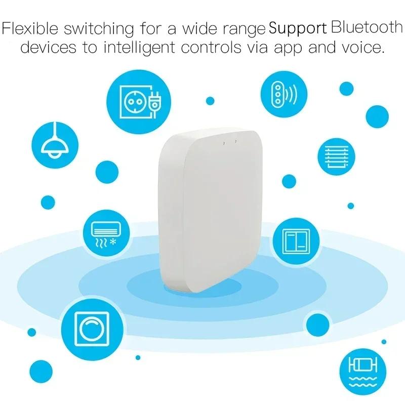 Smart WiFi Bluetooth-Compatible Gateway Hub Smart SIG Mesh, Tuya Smart Life APP Remote Voice Control Work with Alexa Google Home