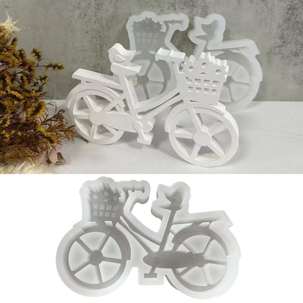 Stampo in Silicone per Candele Decorazione Bicicletta Stampo in Silicone per Candele a Forma di Bicicletta per Amanti e Collezionisti
