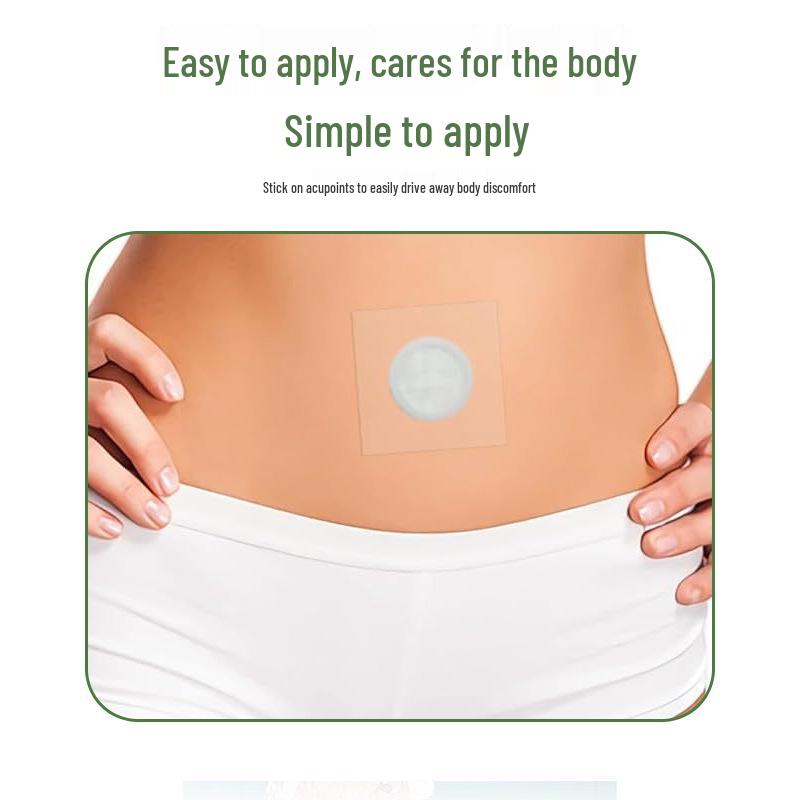 Hongkongská lékárna Tradiční náplast na moxování Tongjiao - Hřejivá pelyňková náplast na akupunkturní body Sanjiao a pupek