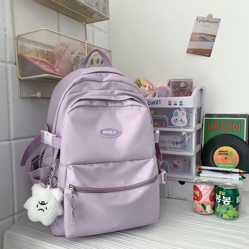 

Li Shen Simple College Backpack One Size