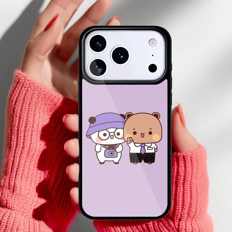 Cute BuBu DuDu Phone Case for iPhone 17 16 15 14 13 Pro Max Back Cover for 12 11 Pro Coque