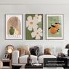 Nordic Minimalist Triptych: Modern Decorative Wall Art for Living Room, Bedroom, or Dining Area