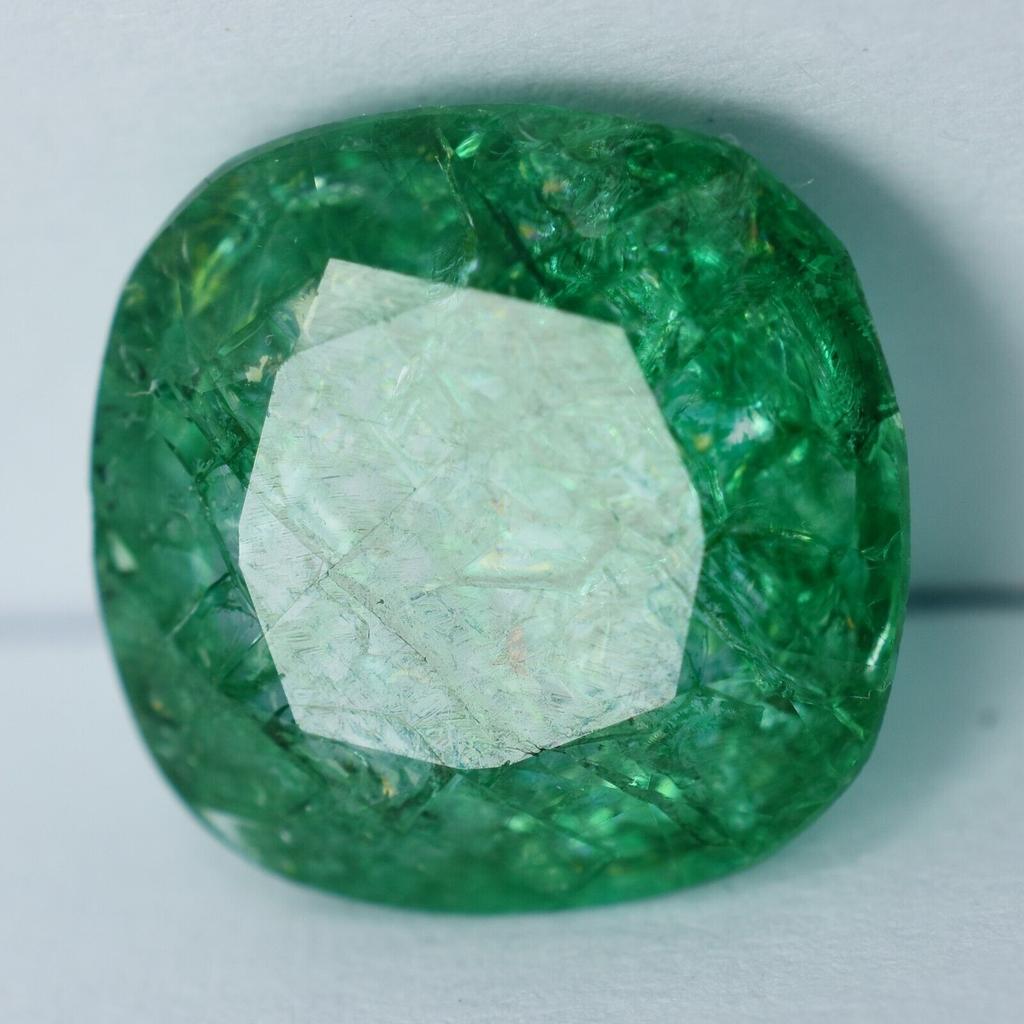 Exkluzivní zelený SMARAGD Muzo PŘÍRODNÍ 6,12 ct Volný drahokam Čtvercový výbrus CERTIFIKOVANÝ