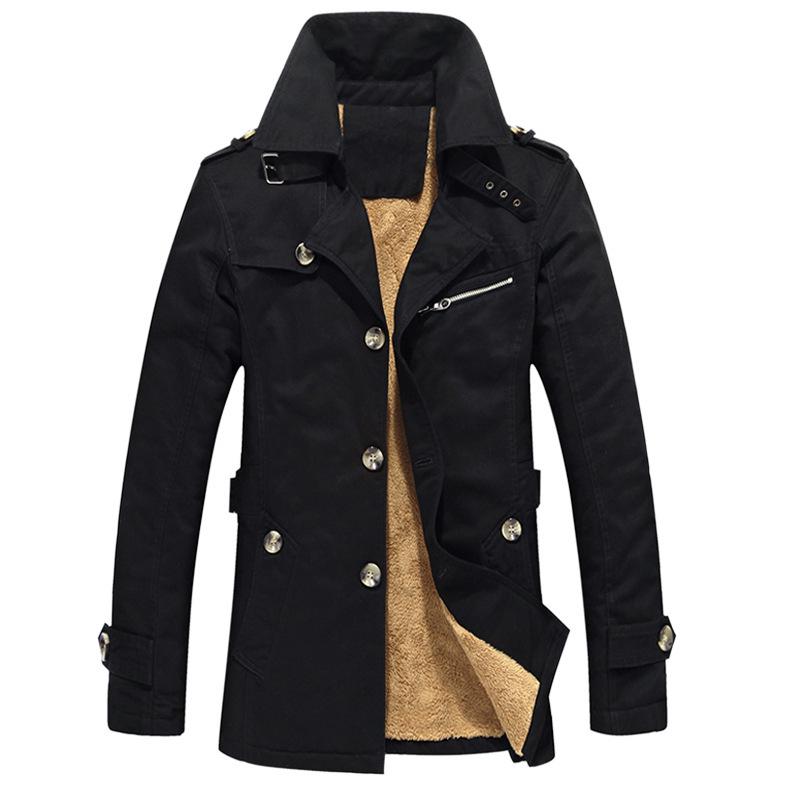 Autumn Men'S Medium And Long Jacket Youth British Fashion Slim Casual Trench Coat Men