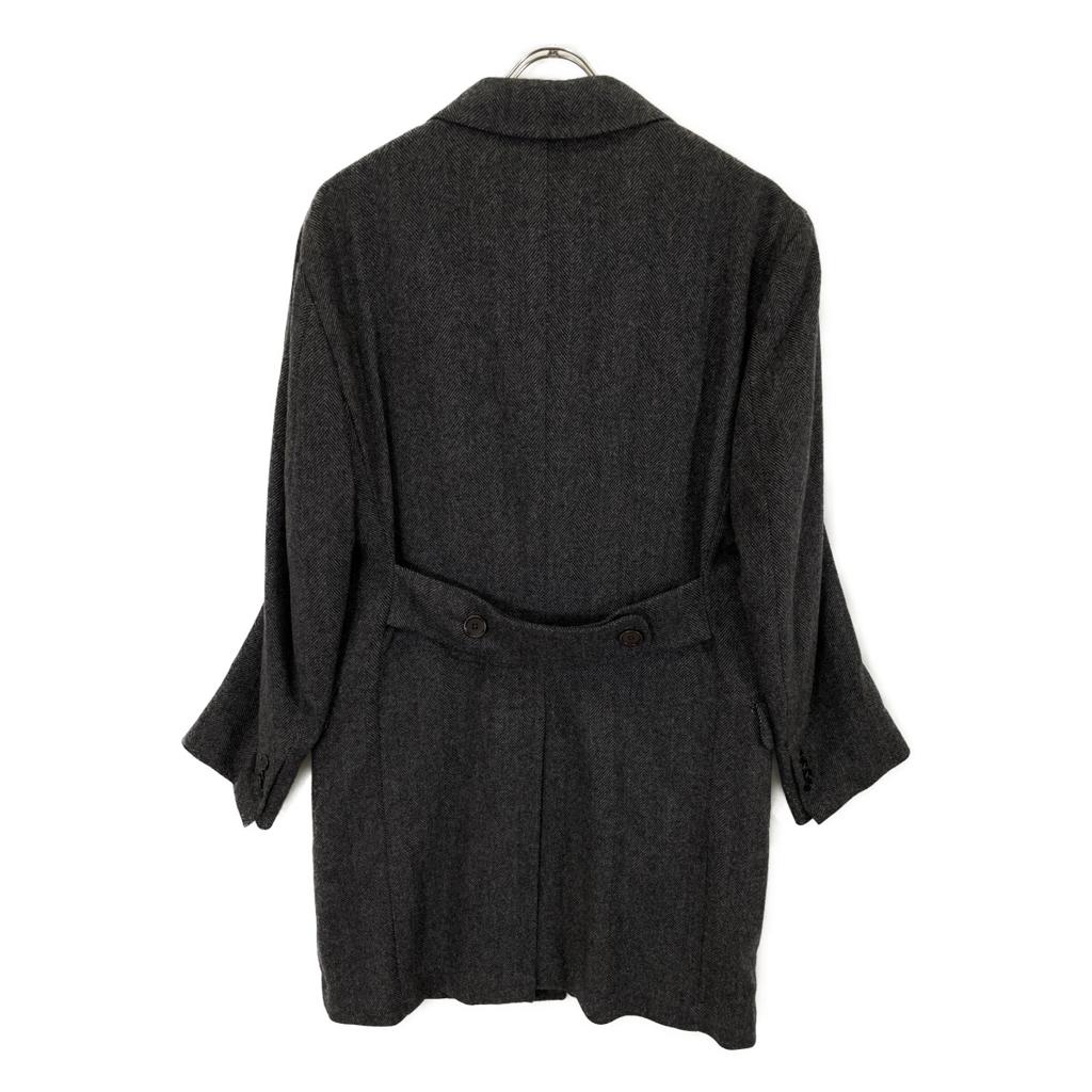 GAiOLA Herringbone Cashmere100 Chesterfield Coat Coat 48 grayUsed