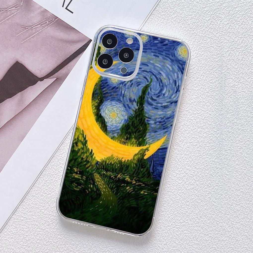 Van Gogh Starry Night Painting Phone Cover for Motorola Moto G13 G14 G53 G54 G62 G72 G82 G84 E13 E20 G42 G32 G23 G22 Soft Case