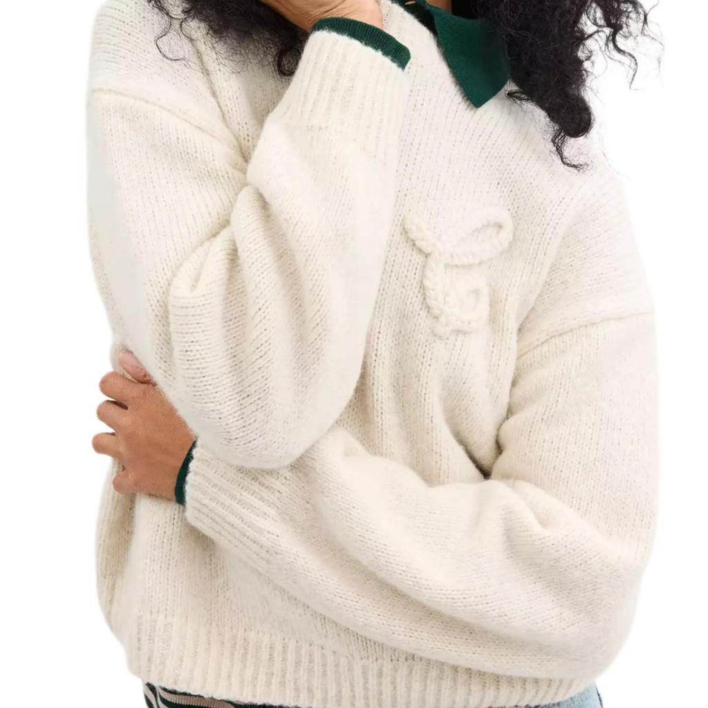 Coach Knitwear Women's White Crew Neck Moderate Other CV470-IVO