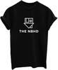 The NBHD Fashion Men T Shirt Neighbourhood Letter Print Shirt Short Sleeve Tee Black