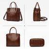 Oily Wax Leather Handbag Niche High-end Commuter Shoulderbag Female Large-capacity Messenger Bag