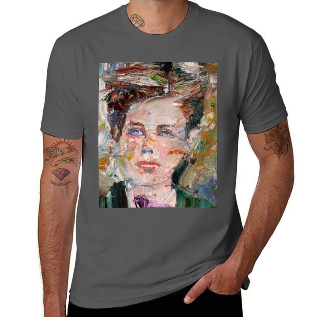 Arthur Rimbaud Oil Portrait Tshirt Quick Dry Outdoor Sports Tshirt