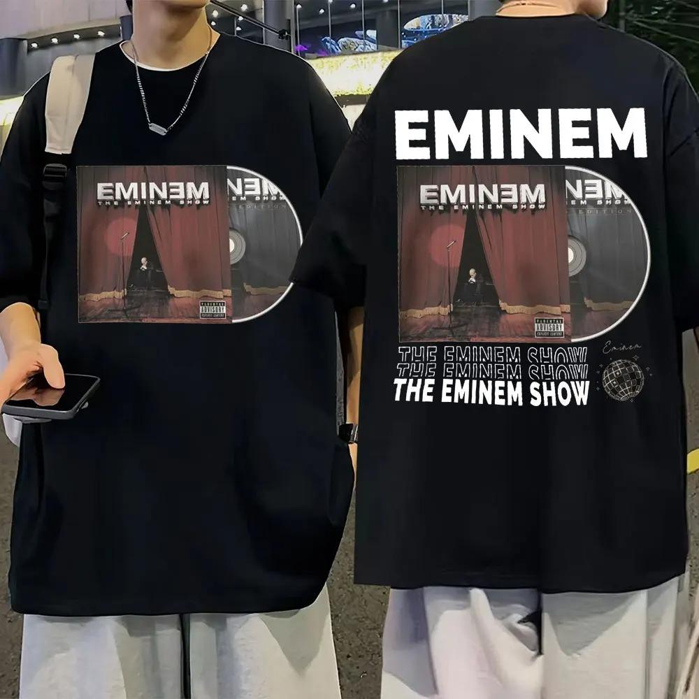 Rapper Eminem Musikalbum T-Shirt Welttournee Geschenk für Fan T-Shirt Männer Frauen Baumwolle Kurzarm Baumwoll-T-Shirt Tee Kleidung Oberteile