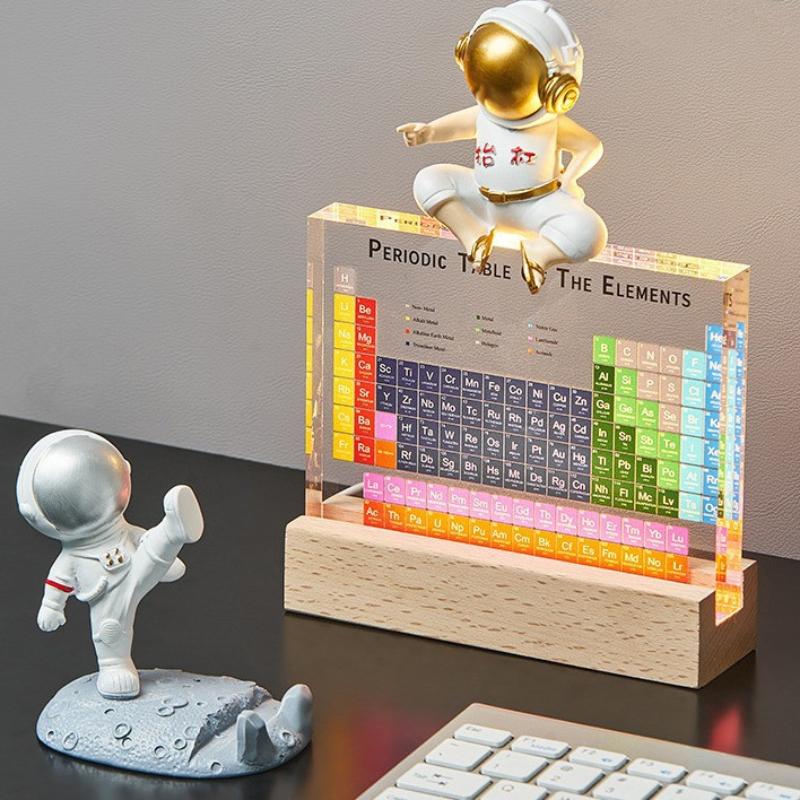 Akryl periodiske system figurer Mendelejev trykk element periodiske system skrivebordsdekor kjemi display hus tilbehør gave