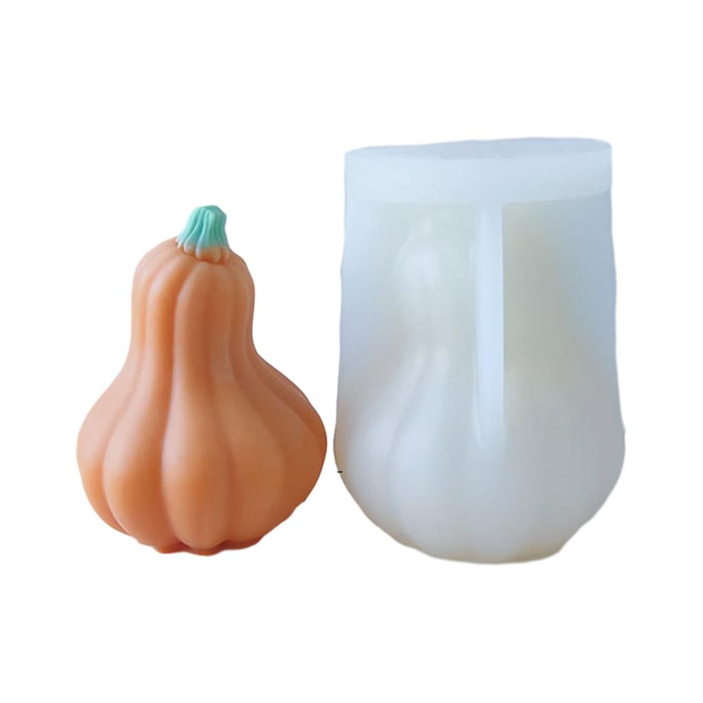 Unique Pumpkin Shaped Wax Mould 3D Silicone Mold Cake/Soap Casting Molds Candle Molds Ornament Gifts for DIY Enthusiasts