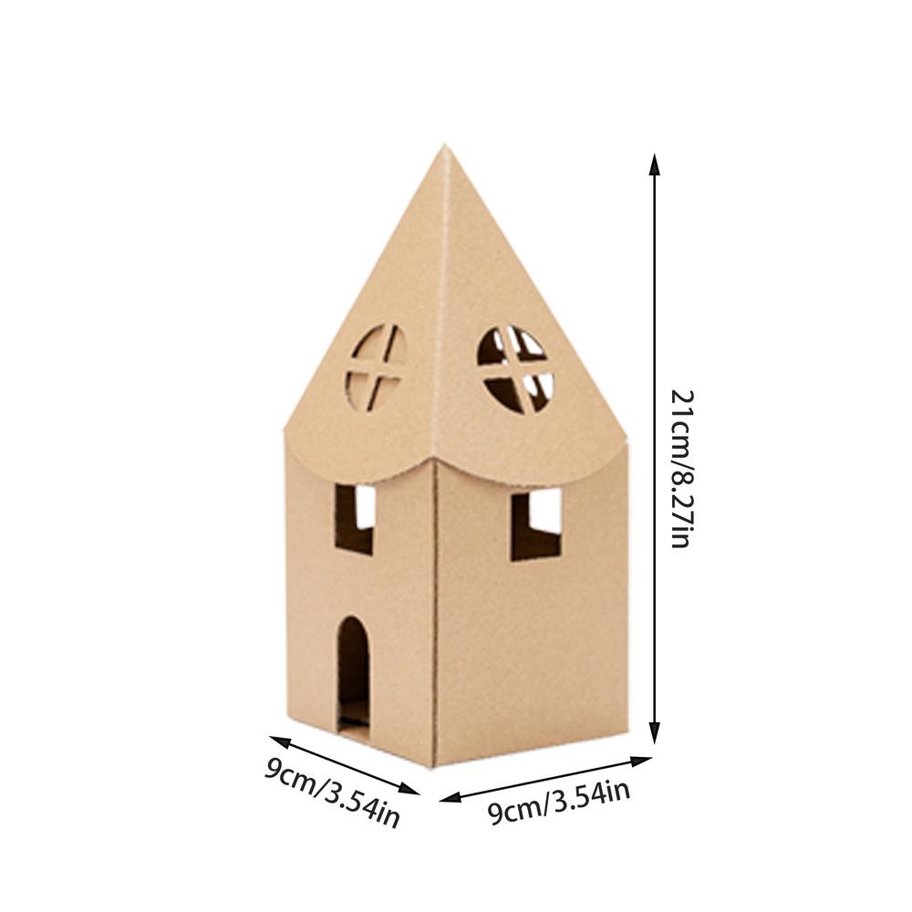 Paper Cottage Model Kit Handmade DIYs Toy Assembly Toy Kid Adult DIYs Model Kits Desk Decoration For Gift For Christmas Holidays