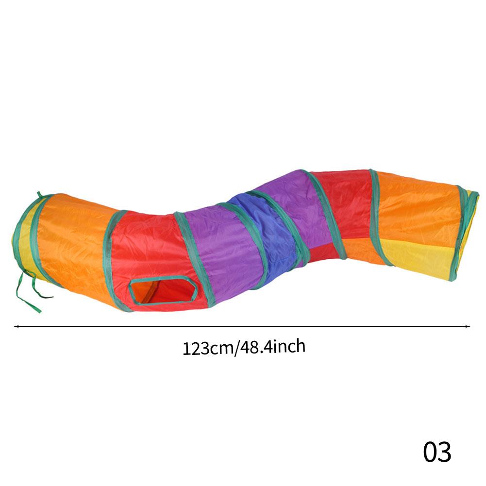 

Игрушки туннели для домашних кошек Складной туннель для тренировок домашних питомцев Интерактивная забавная игрушка для кошек, кроликов, мелких животных Игровой туннель-труба 03