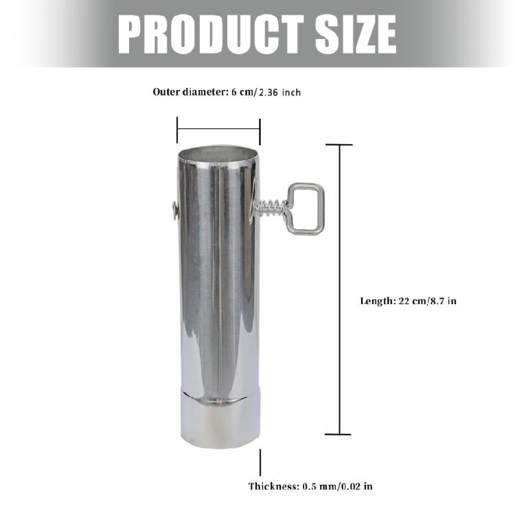 Stainless Steel Chimney Straight Pipe Wood Burning Heater Chimney Pipe Adjustable Tent Wood Stove Chimney Pipe
