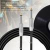 Guitar Connecting Cable Straight 6.35mm Male Jack Stereo Audios Interconnect Cord for Electric Guitar, Bass, Mandolin
