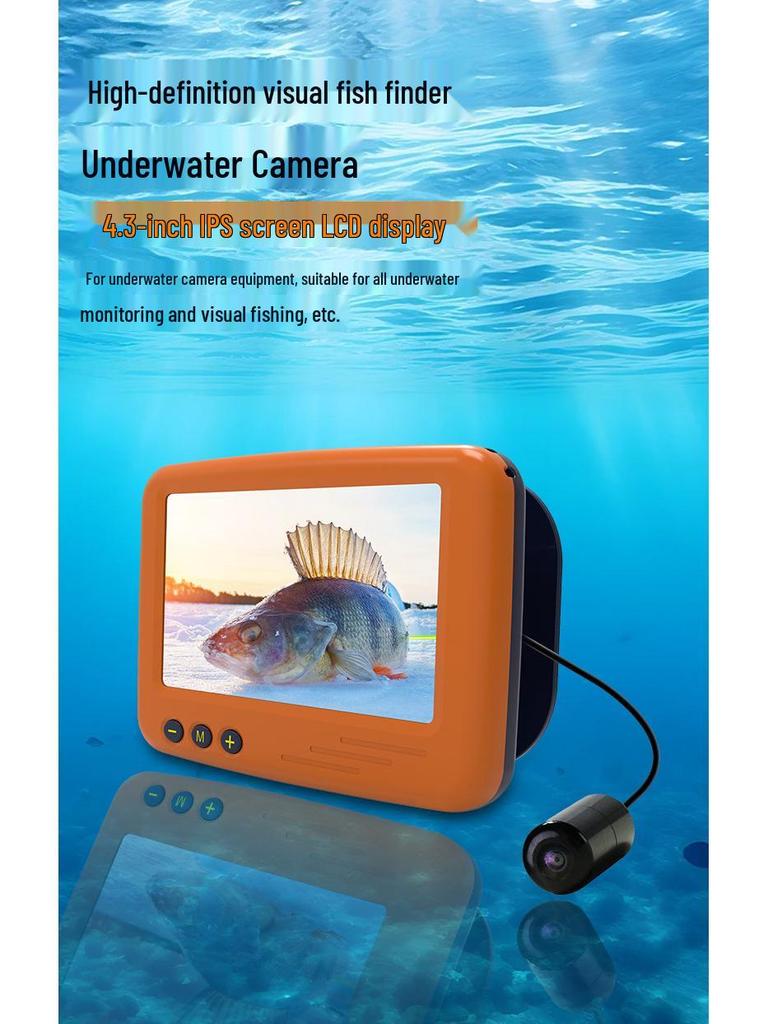 4.3" HD Night Vision Fish Finder for Ice Fishing