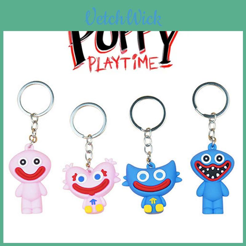 Stylový silikonový klíčenka Poppy Playtime Pro milovníky anime