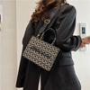 New street photography mix and match contrasting color tote bag portable shoulder messenger trendy women's bag