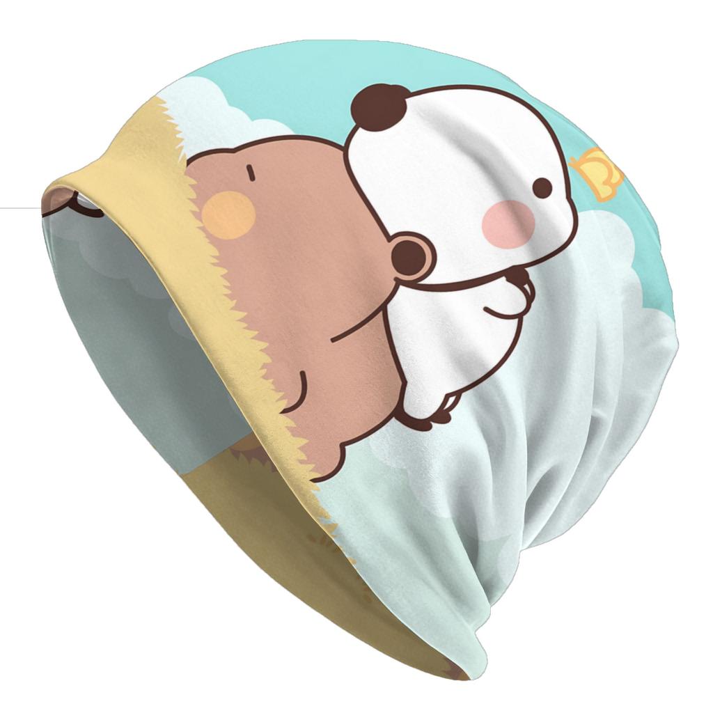 Stitch Bubu and Dudu Bear Hat Fashion Caps For Unisex Women Skullies Beanies Ski Caps Soft Bonnet Hats