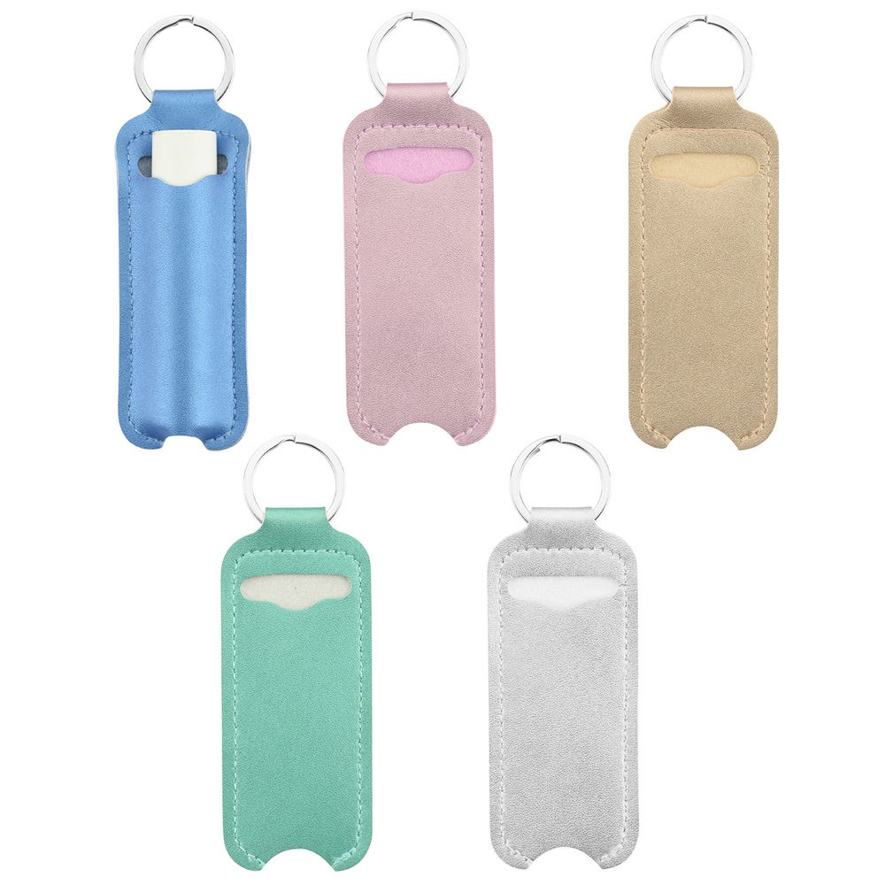 Lip Balm Bag Lip Balm Case Chapstick Holder Key Ring Holder Keychain Holder Lipstick Keychain Bag