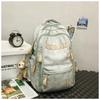 Wind bear schoolbag female junior high school student large capacity backpack college student cool light backpack
