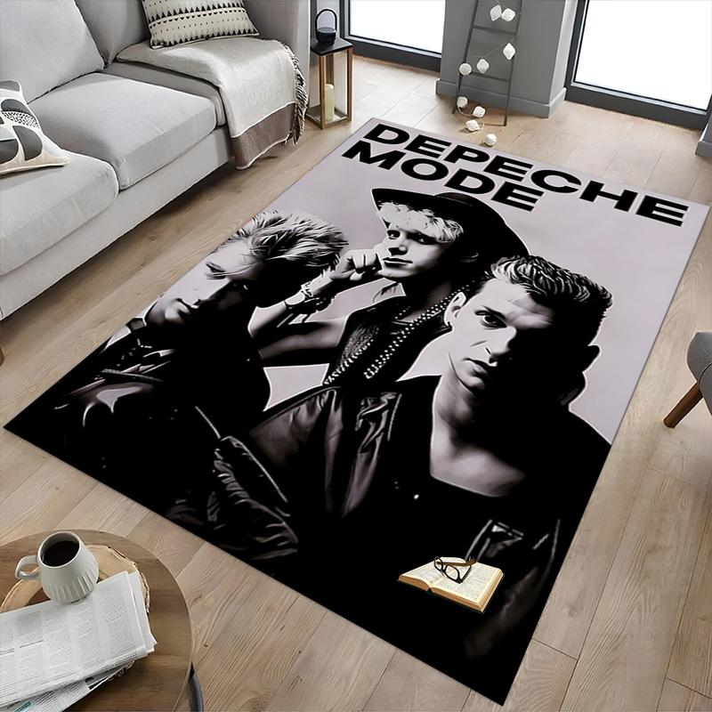 Depeche Mode Poster Carpet For Playroom Bedroom Living Room Sofa Home Decorkids Game Area Rug Nonslip Floor Mat