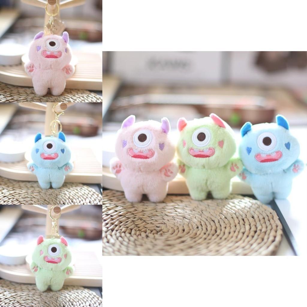 Adorable Big-eyed Plush Toy Keychain Soft Stuffed Animal Bag Charm Cute Doll