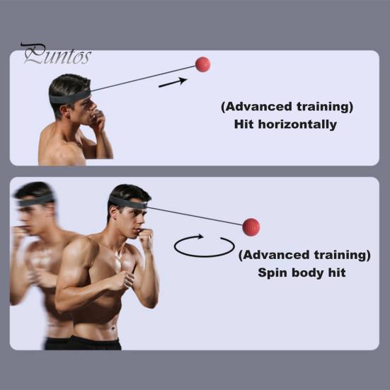 Reaction Training Ball Boxing Reflexes with Headband Speed Accuracy Focus Hand Eye Coordination Stress Relief Punching Equipment Release