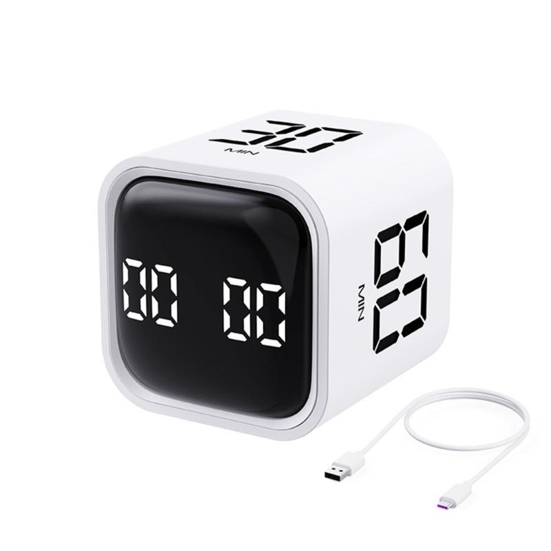

Cube Timers Kitchen Timer Child Timer Exercise Timer Gravity Sensors Flip Timer for Time Management Countdown Settings